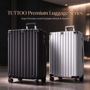 TUTTOO L02 Koper 18–24 inci – Hardcase, Zipper Lock