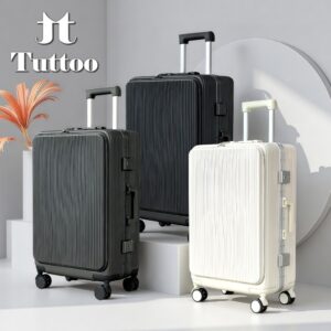 TUTTOO Y43 Koper Laptop 20/24 inci – TSA Lock, Cup Holder