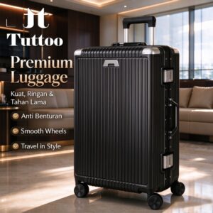 TUTTOO Y50 Koper Kabin 20 inci – TSA Lock, 4 Roda 360°